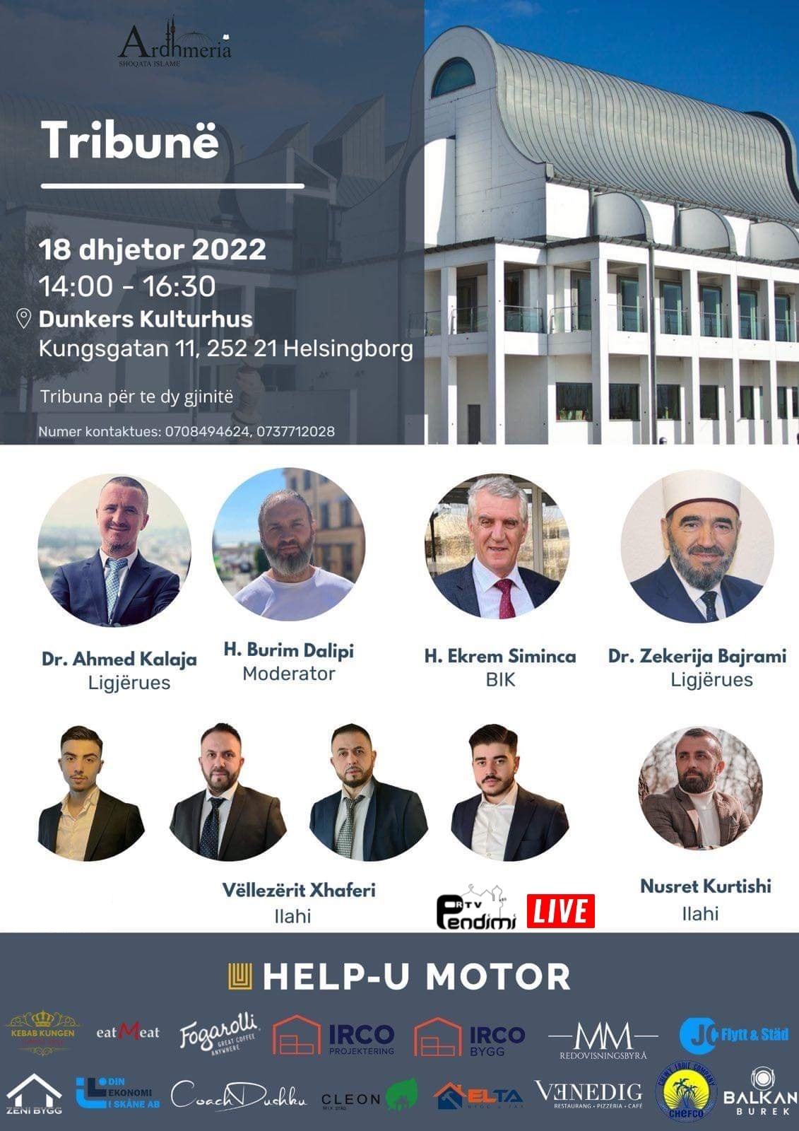 Tribunë Islame Helsingborg Suedi